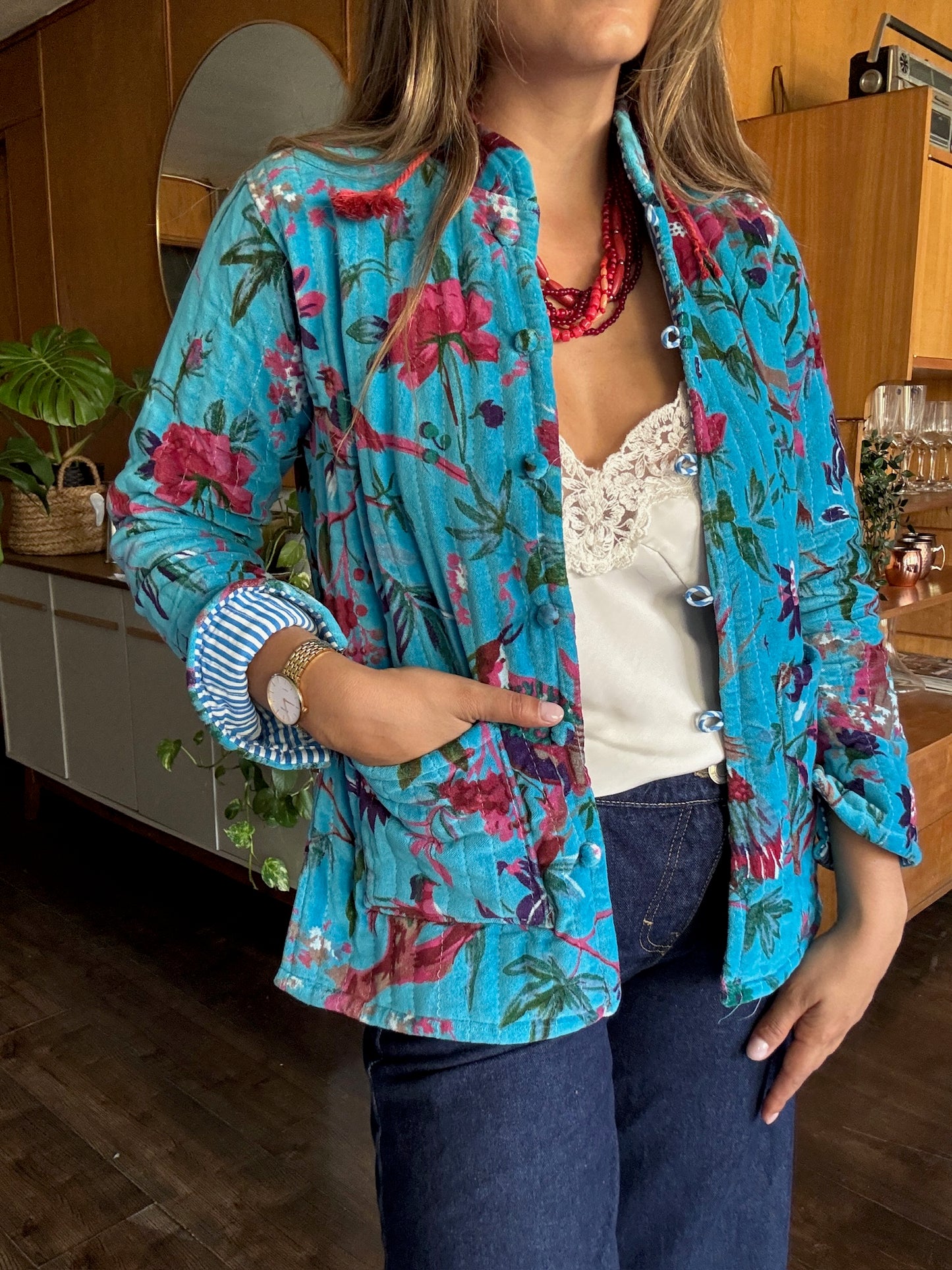 Chaqueta cuello mao
